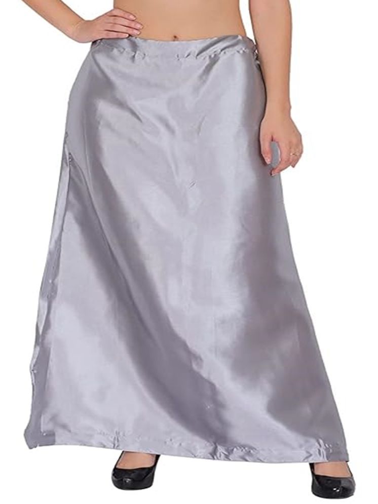     			JTG enterprises Silver Satin Petticoat - Single