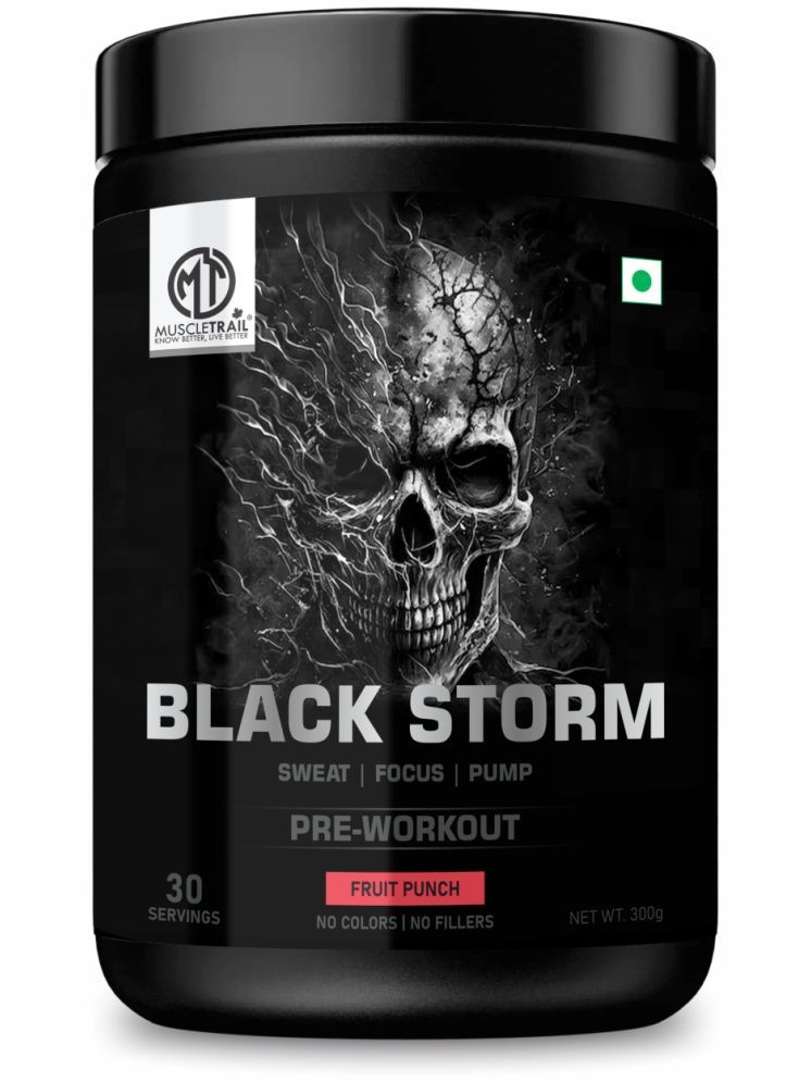     			Muscle Trail BLACK STRM Whey Protein Powder ( 300 gm , Fruit Punch - Flavour )