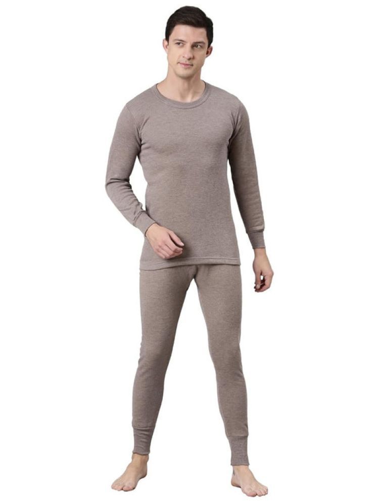     			Paryag Woollen Men's Thermal Sets ( Brown )