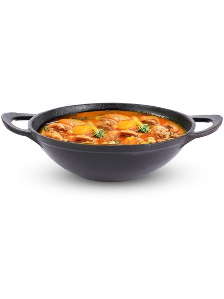     			The Indus Valley Cast Iron Shallow Kadhai 5 mm ( 2.2 ) L