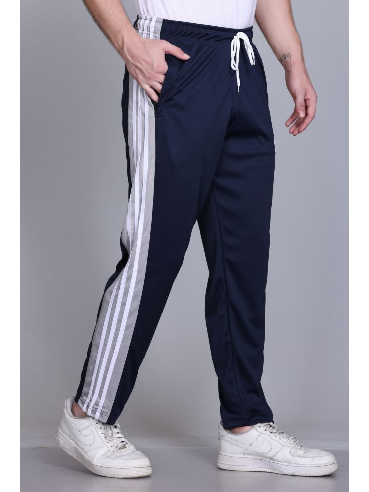     			HVBK Blue Polyester Men's Trackpants ( Pack of 1 )