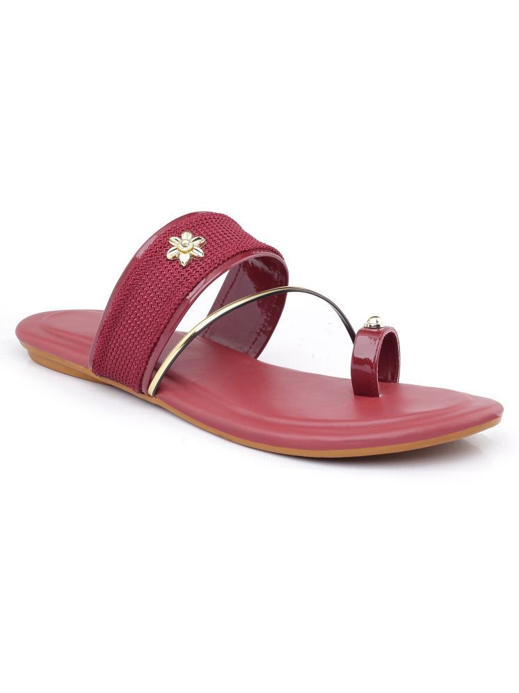     			Paduki Maroon Women's Flats