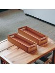 SWH Wooden Serving Tray 1400 ml Brown ( Set of 2 )