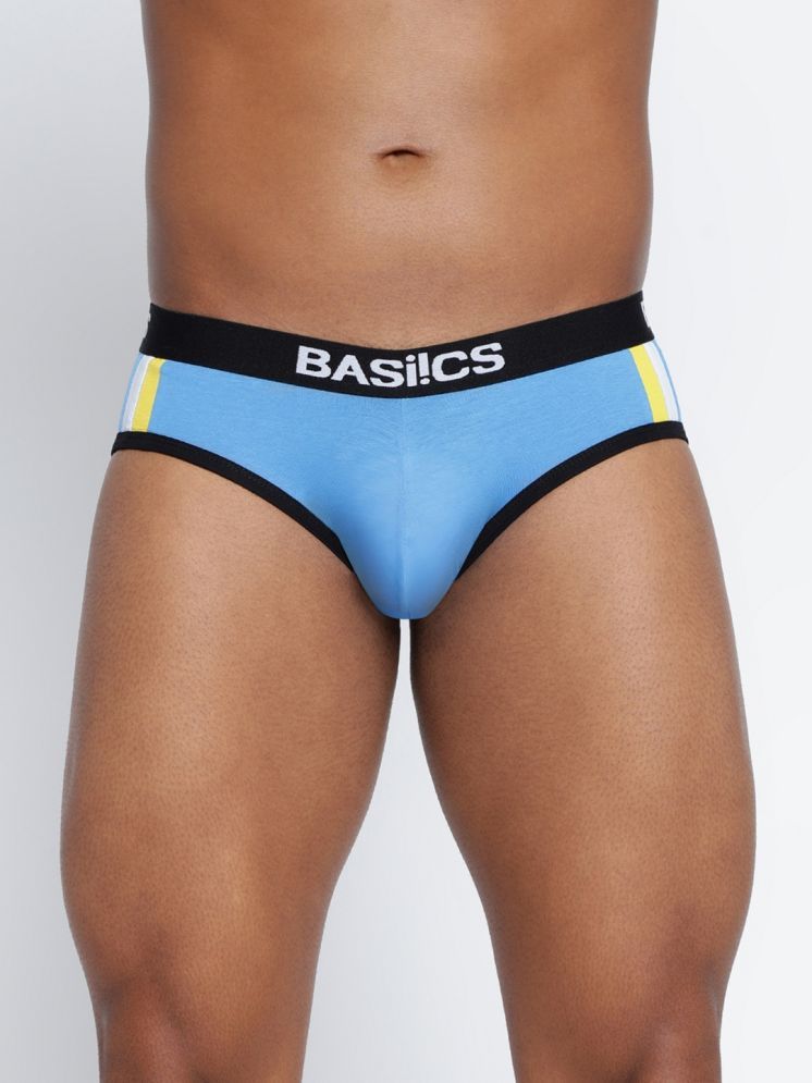     			BASIICS By La Intimo Pack of 1 Cotton Blend Men's Briefs ( Blue )