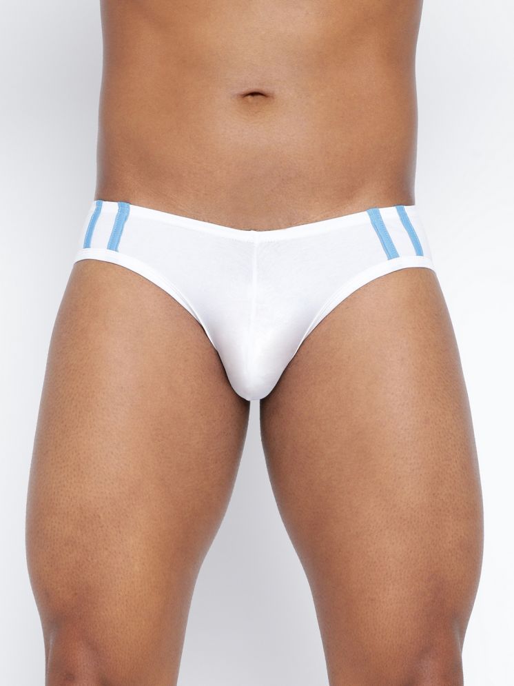     			BASIICS By La Intimo Cotton Blend Men's Briefs ( White )