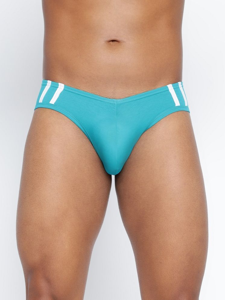     			BASIICS By La Intimo Pack of 1 Cotton Blend Briefs For Men's ( Teal )