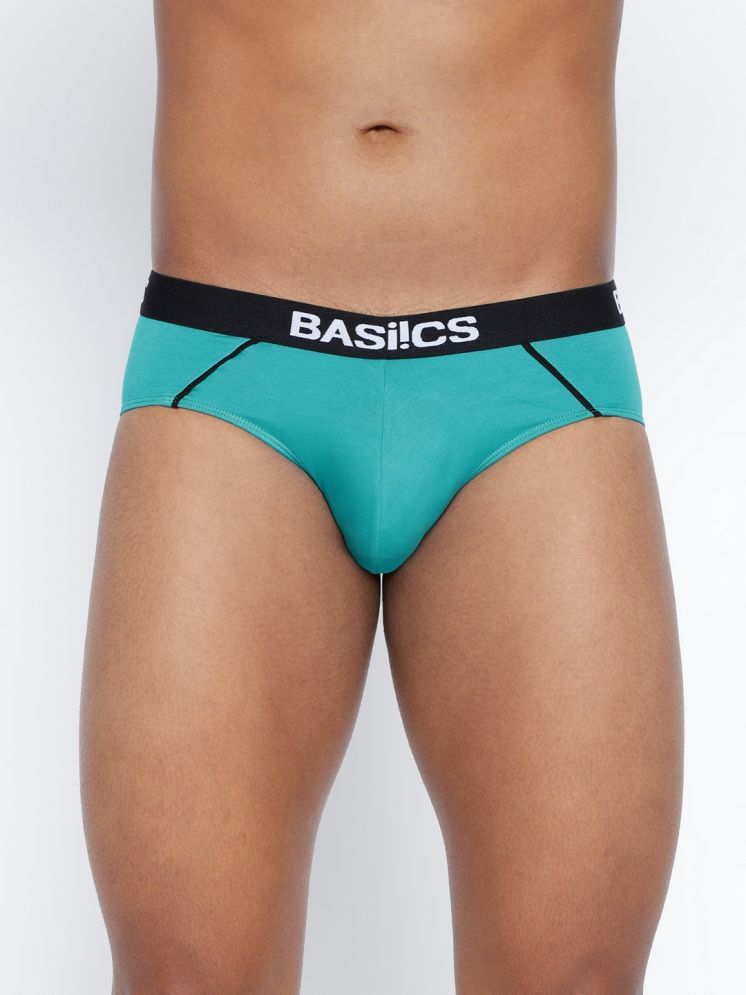     			BASIICS By La Intimo Cotton Blend Men's Briefs ( Teal )