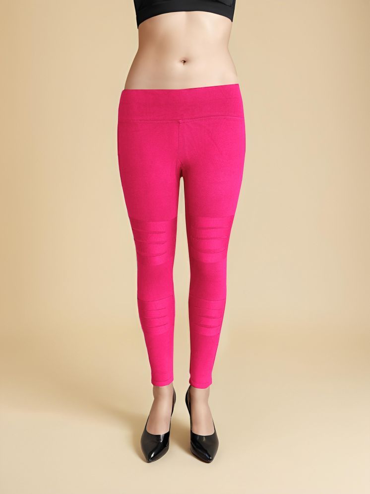     			Colorscube - Pink Lycra Women's Leggings ( Pack of 1 )