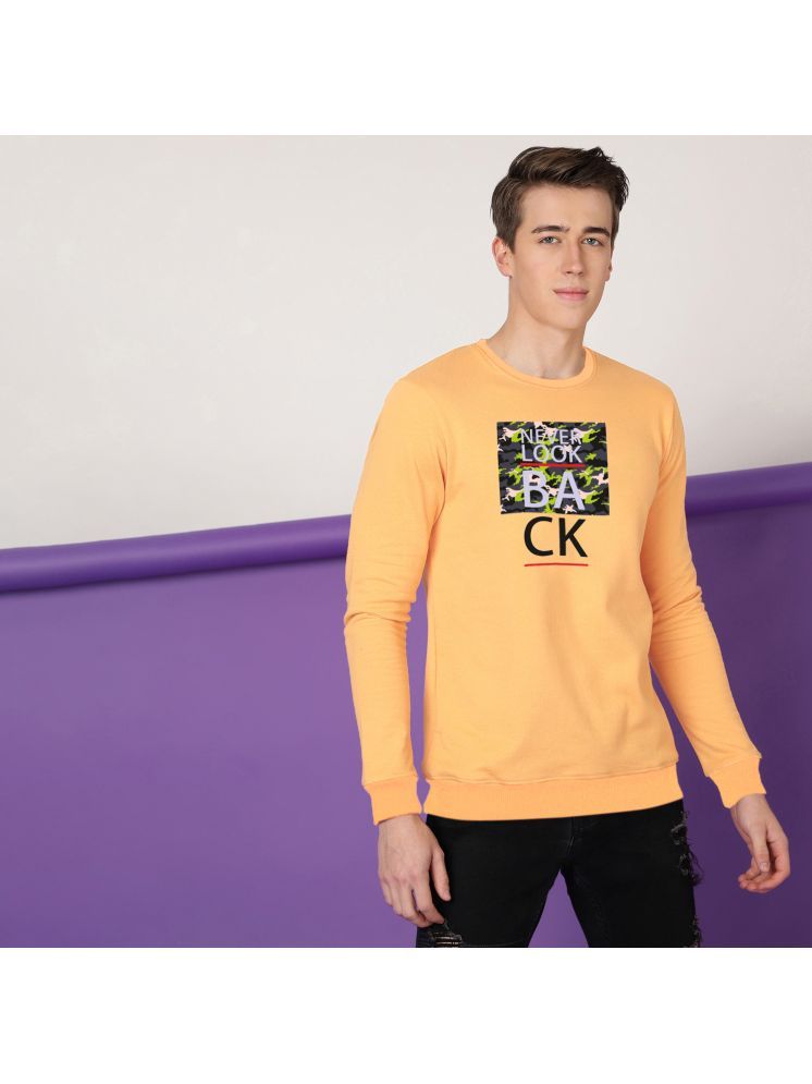     			FTX Fleece Round Neck Men's Sweatshirt - Yellow ( Pack of 1 )