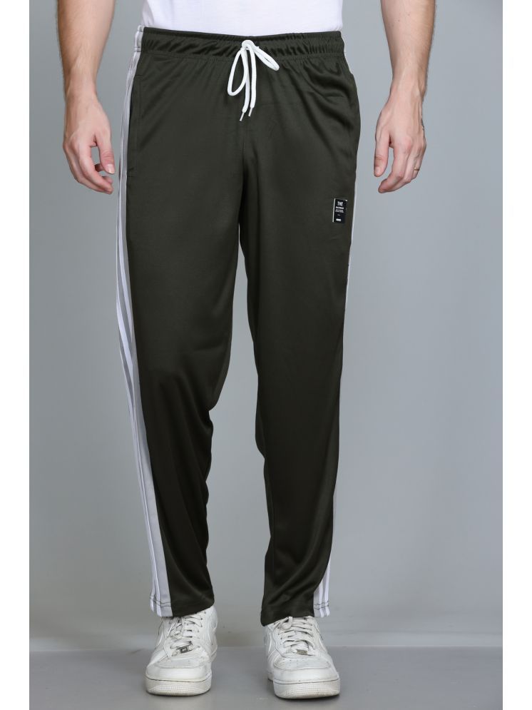     			HVBK Olive Green Polyester Men's Trackpants ( Pack of 1 )