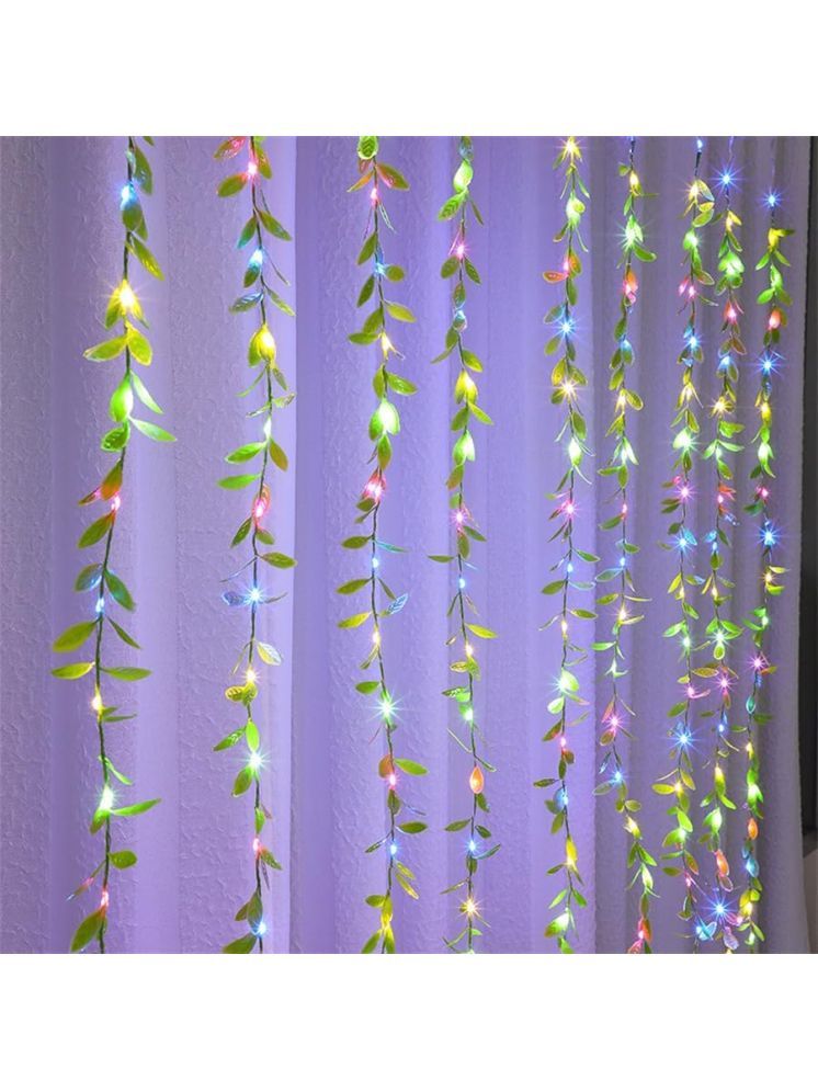     			MIRADH Multicolor 3Mtr Curtain String Light ( Pack of 1 )