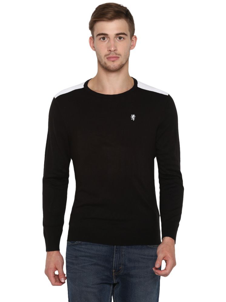     			Red Tape Acrylic Round Neck Men's Full Sleeves Pullover Sweater - Black ( Pack of 1 )