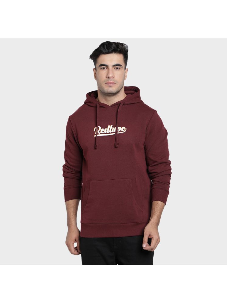     			Red Tape Cotton Blend Hooded Men's Sweatshirt - Maroon ( Pack of 1 )