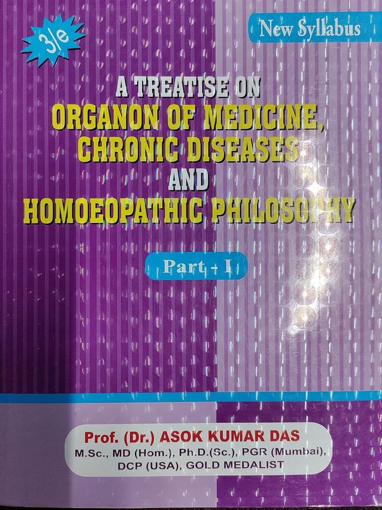     			A Treatise On Organon Of medicine , Chronic Diseases And Homoeopathic Philosophy Vol 1 Paperback