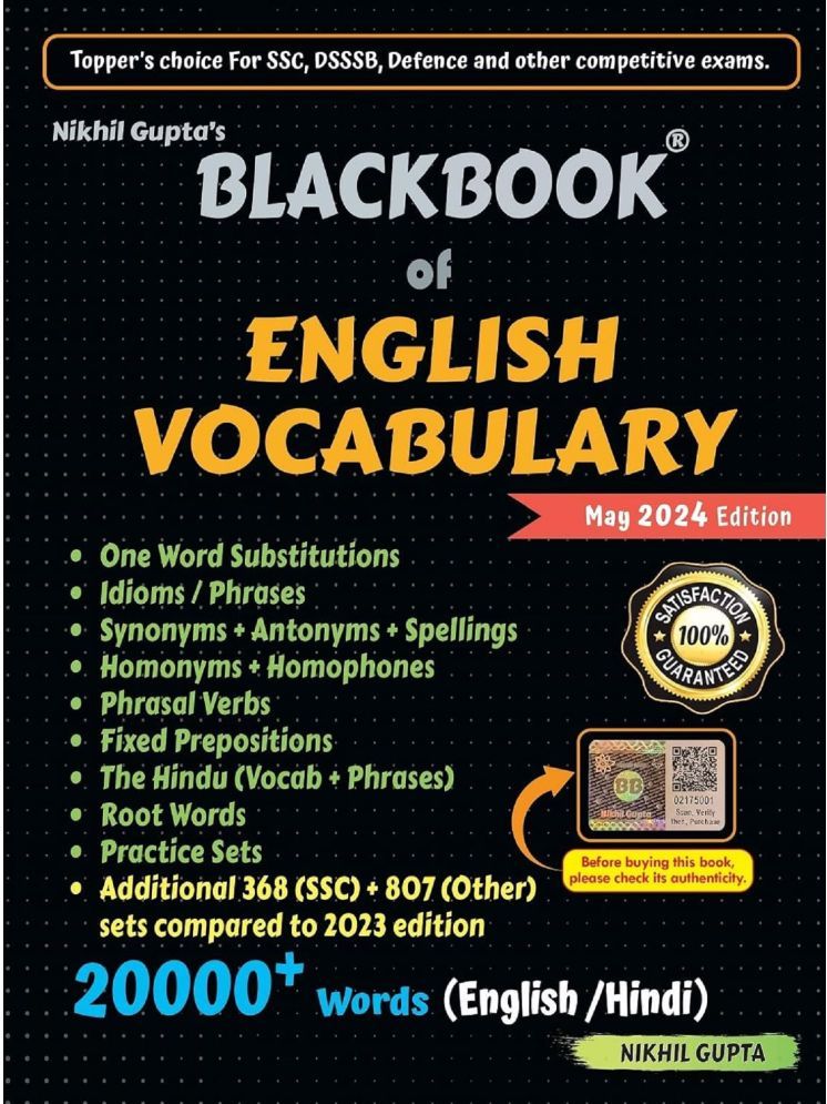     			BlackBook of English Vocabulary May 2024 by Nikhil Gupta Paperback – 1 May 2024