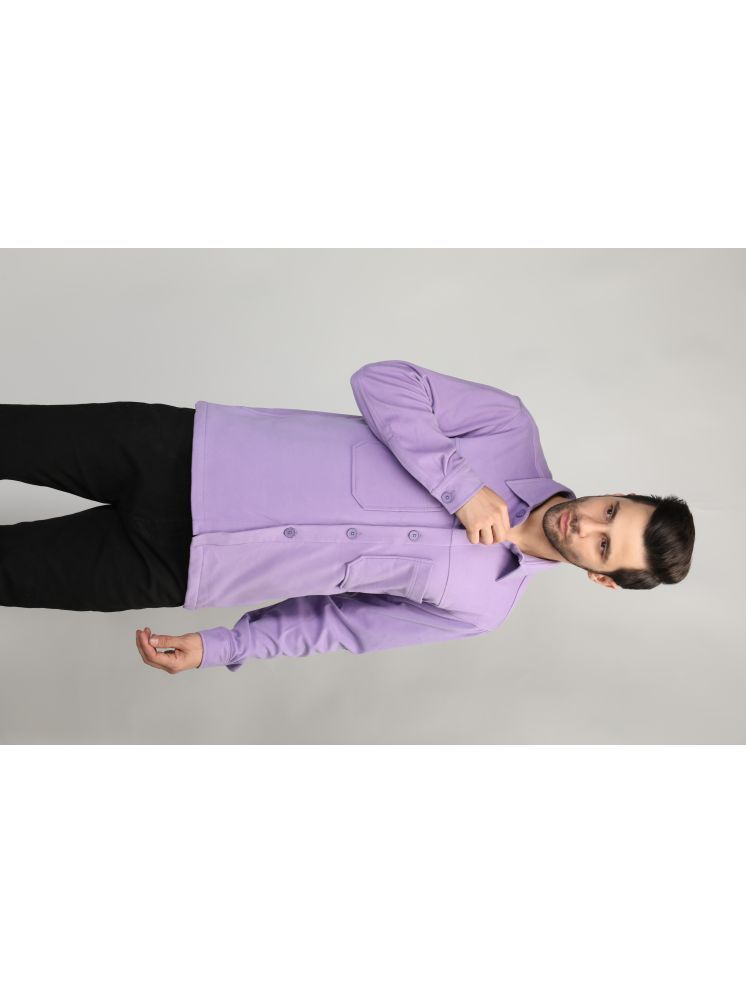     			Chkokko Polyester Men's Casual Jacket - Lavender ( Pack of 1 )