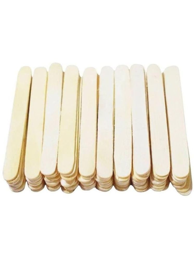     			Eclet 200 White Wooden Craft Stick Premium Natural Wooden Piece Ice Cream Sticks