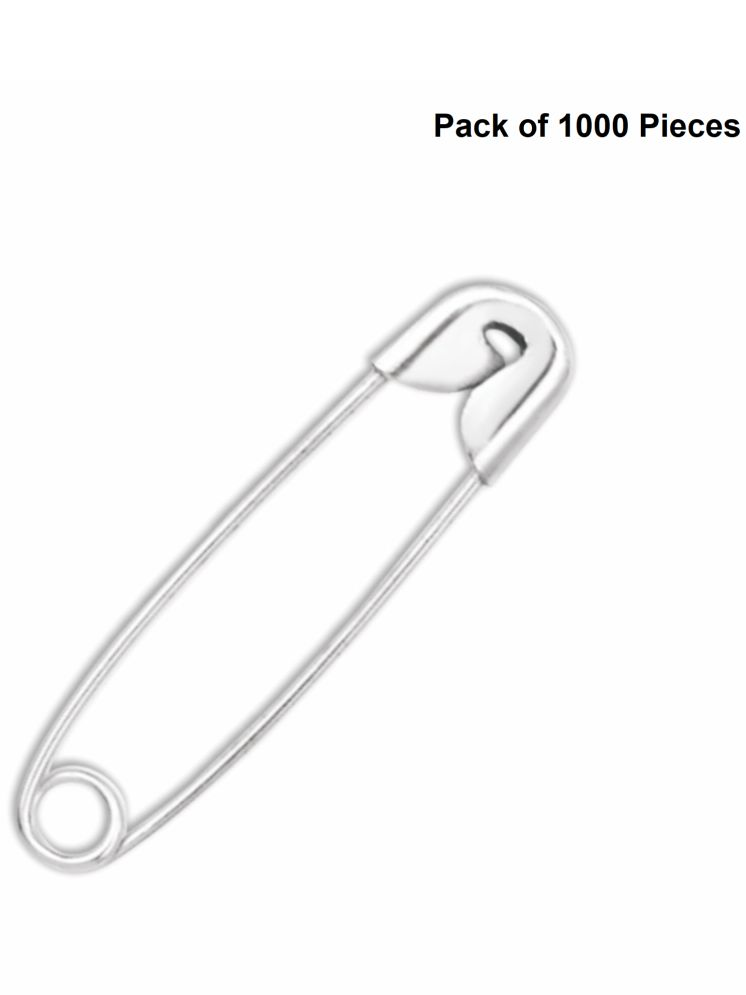     			Jyoti 33134 Safety Pins - Classic, Strong Nickel Plated Steel, Rust Resistant, Heavy Duty Variety Pack, Perfect for Clothes, Crafts, Sewing, Pinning (1000 Pins of Size 0 / 27mm)