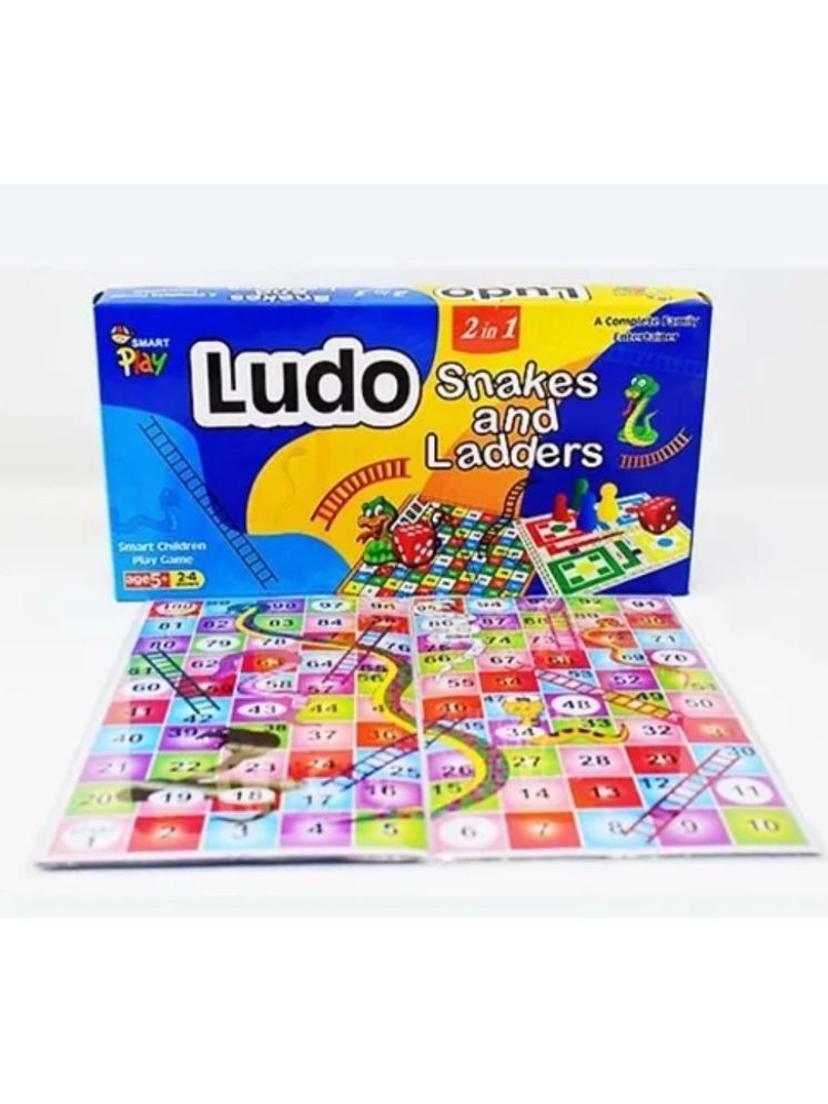     			Mannat Ludo 2 In 1 Snakes & Ladders Board Game for Kids & Family|3+ Years Party & Fun Board Game