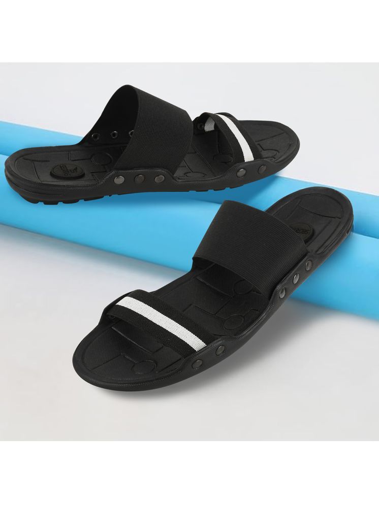     			Secritas Black Men's Slide Flip Flop