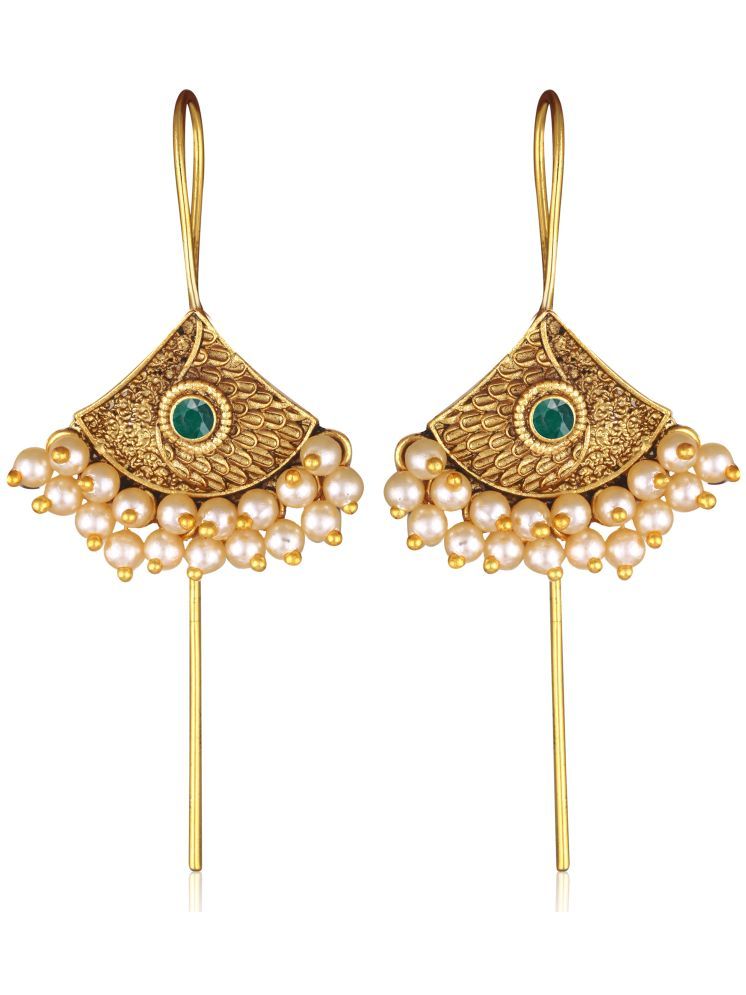     			Vighnaharta Green EarCuff Earrings ( Pack of 1 )