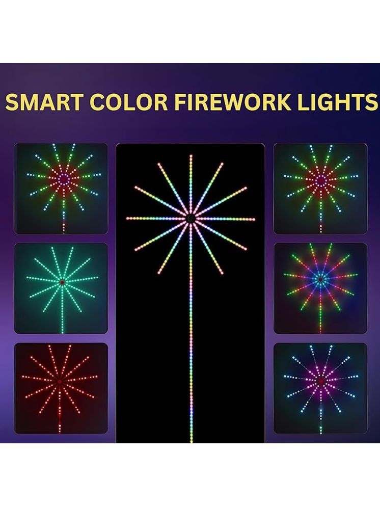     			CIELKART Smart Firework LED Lights, USB Powered with Remote Multicolor 3M LED Strip ( Pack of 1 )