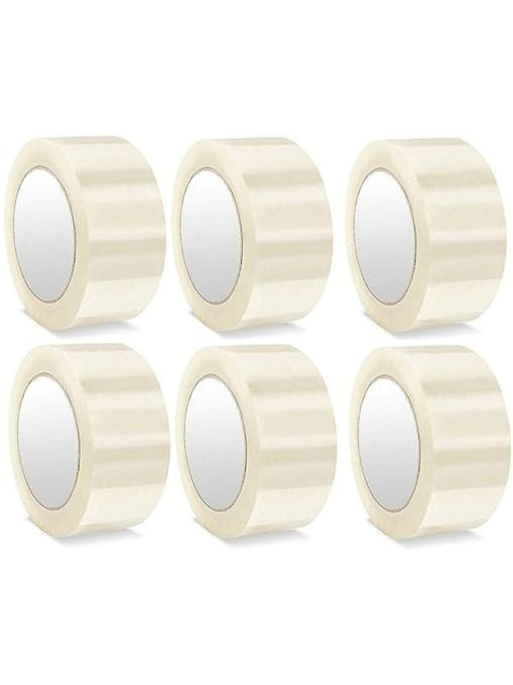     			Eclet White Single Sided Cello Tape ( Pack of 6 )