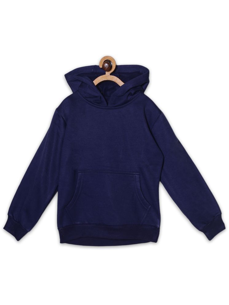     			Fashionable Navy Fleece Boys Sweatshirt ( Pack of 1 )