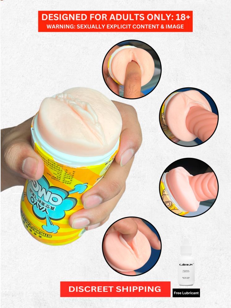     			Oral Masturbator with Realistic Feel- Male Secret Masturbator 6 inch Full Length Discreet Oral Masturbator Cup for for Men