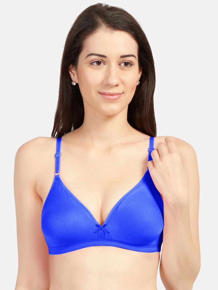     			Sonari Cotton Blend Non Padded Women's Plunge Bra ( Blue ) omaniaroyalblue