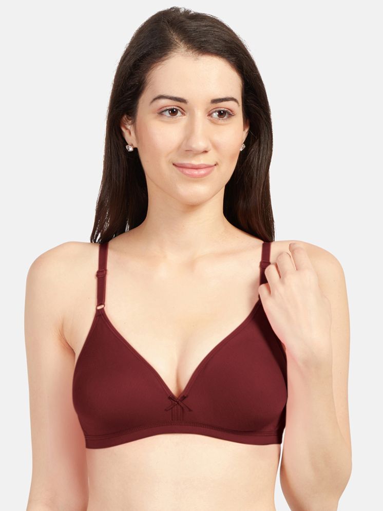     			Sonari Pack of 1 Cotton Blend Non Padded Women's Plunge Bra ( Maroon ) omaniamaroon