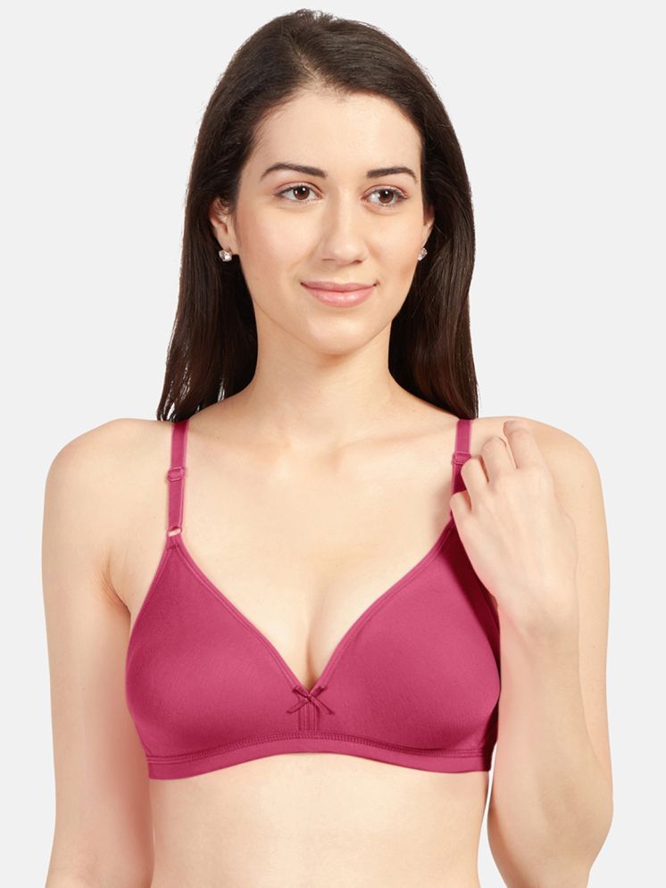     			Sonari Cotton Blend Non Padded Women's Plunge Bra ( Magenta ) omaniarani