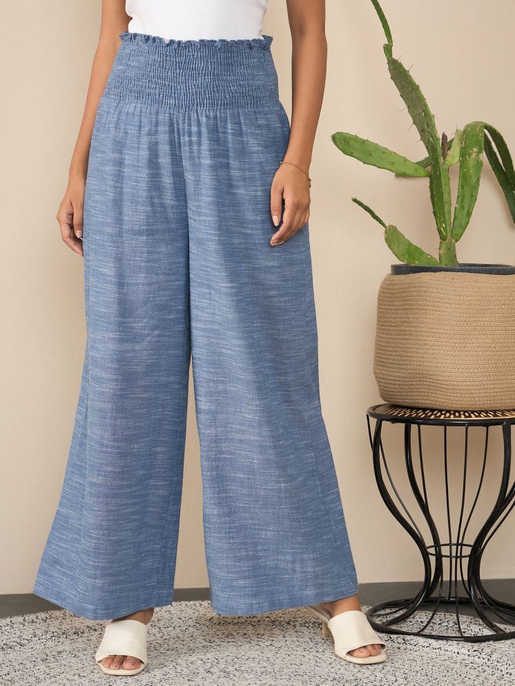     			StyleStone Blue Denim Wide leg Women's Palazzos ( Pack of 1 )