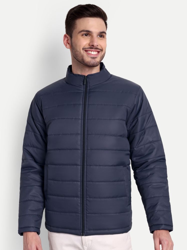     			Zeffit Polyester Men's Puffer Jacket - Navy Blue ( Pack of 1 )