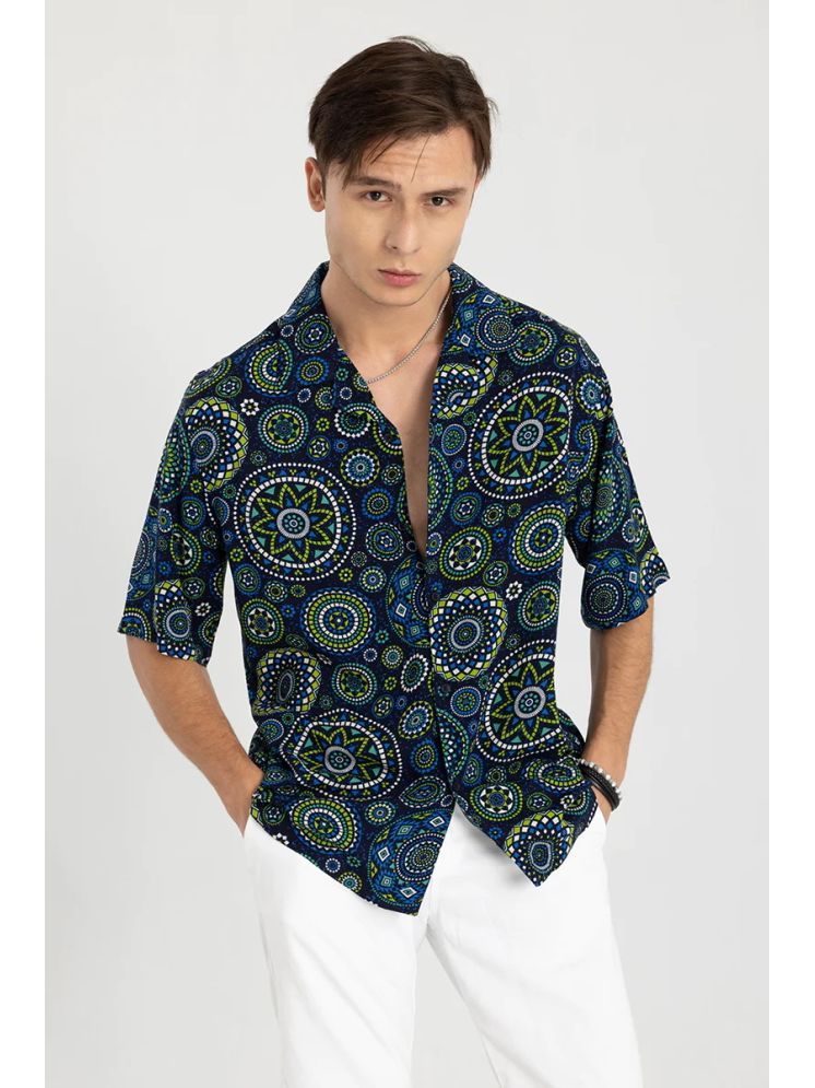     			kedar fab Polyester Regular Fit Printed Half Sleeves Men's Casual Shirt - Multicolor ( Pack of 1 )