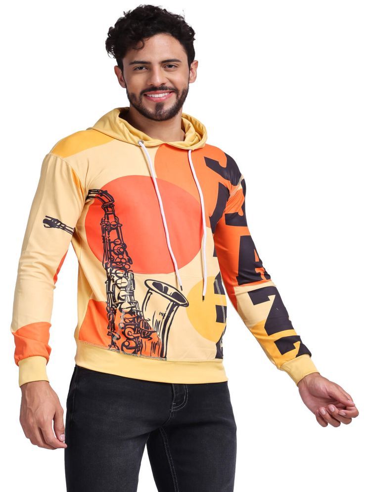     			yellow tree Polyester Hooded Men's Sweatshirt - Multicolor ( Pack of 1 )