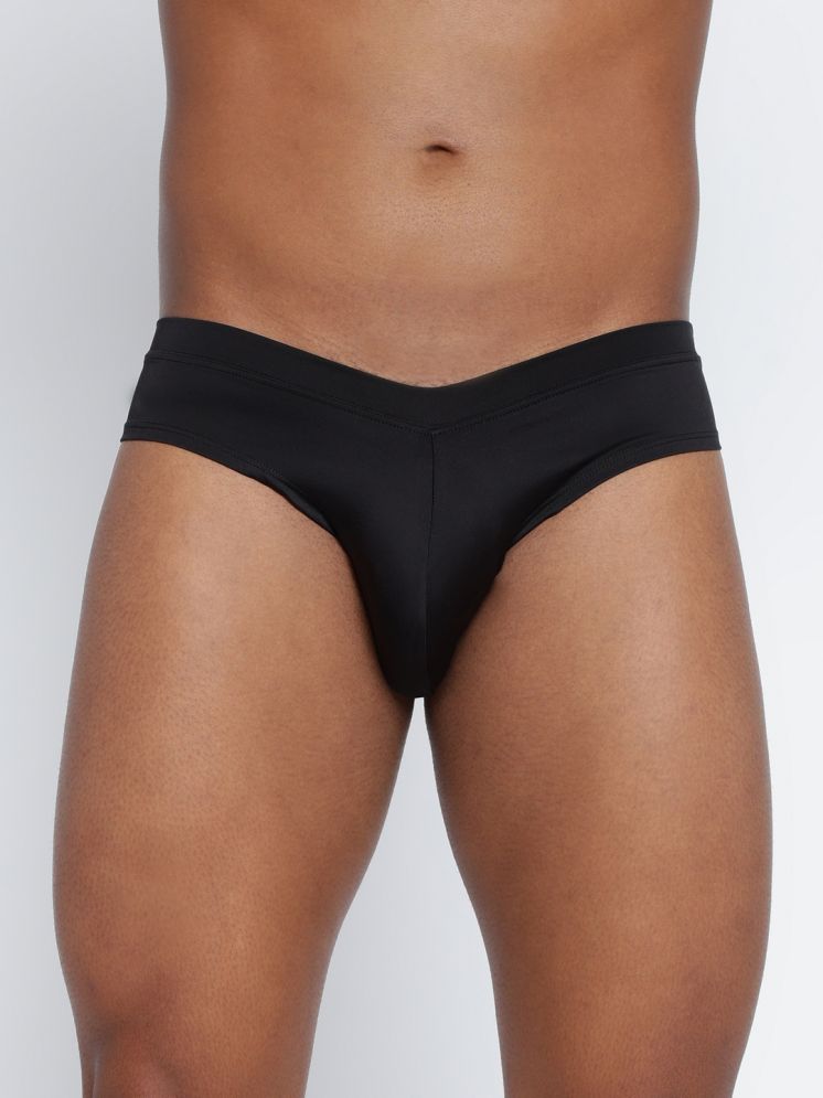     			BASIICS By La Intimo Pack of 1 Polyester Briefs For Men's ( Black )