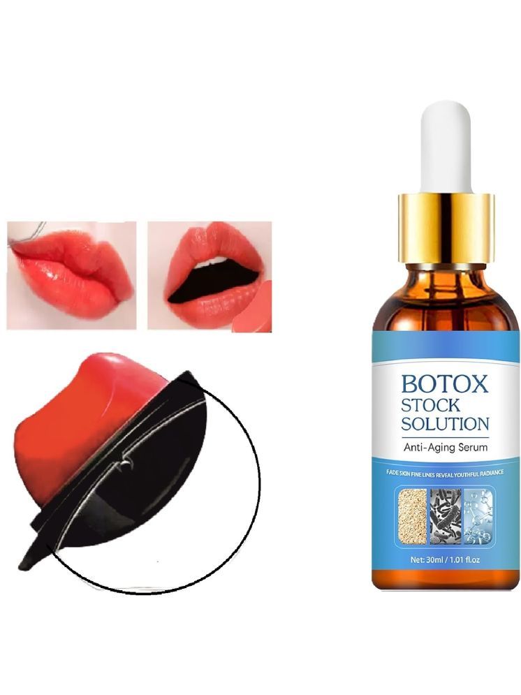     			Botox Stock Solution Anti-Aging Serum 30ml & AppleDesign Red Lipstick Waterproof for Women & Girls Combo of 2