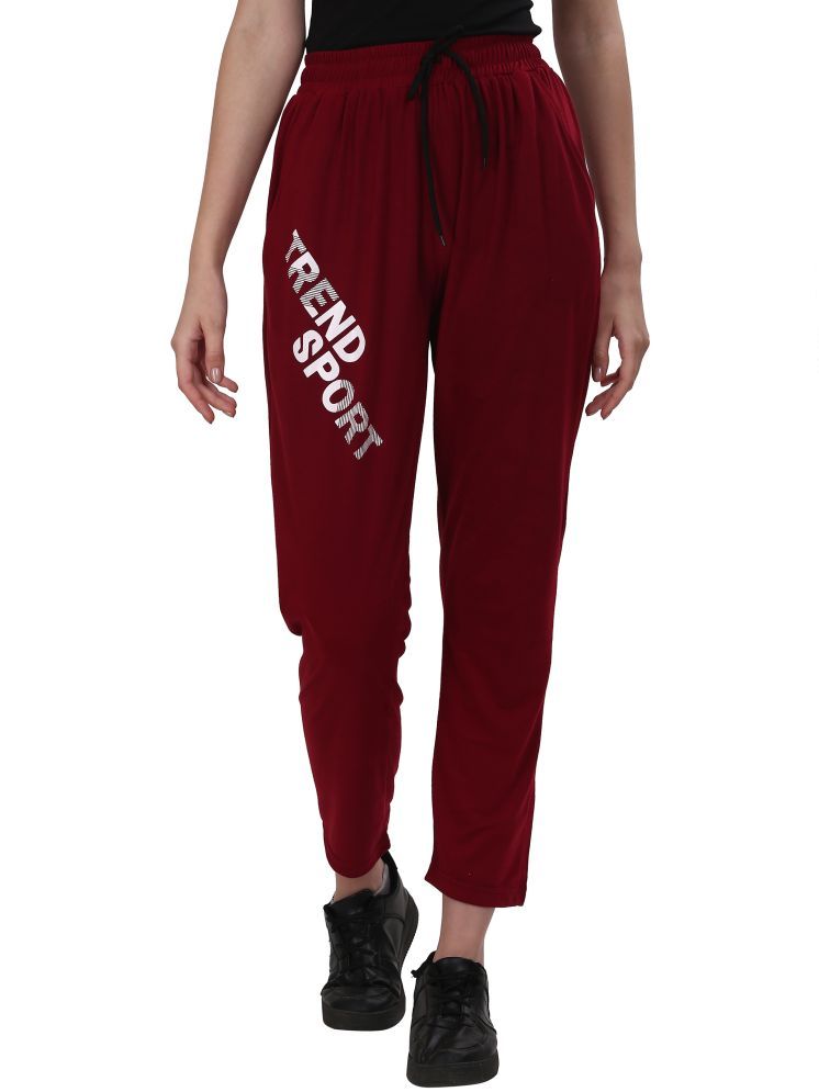     			Fashionable Maroon Cotton Women's Outdoor & Adventure Joggers ( Pack of 1 )