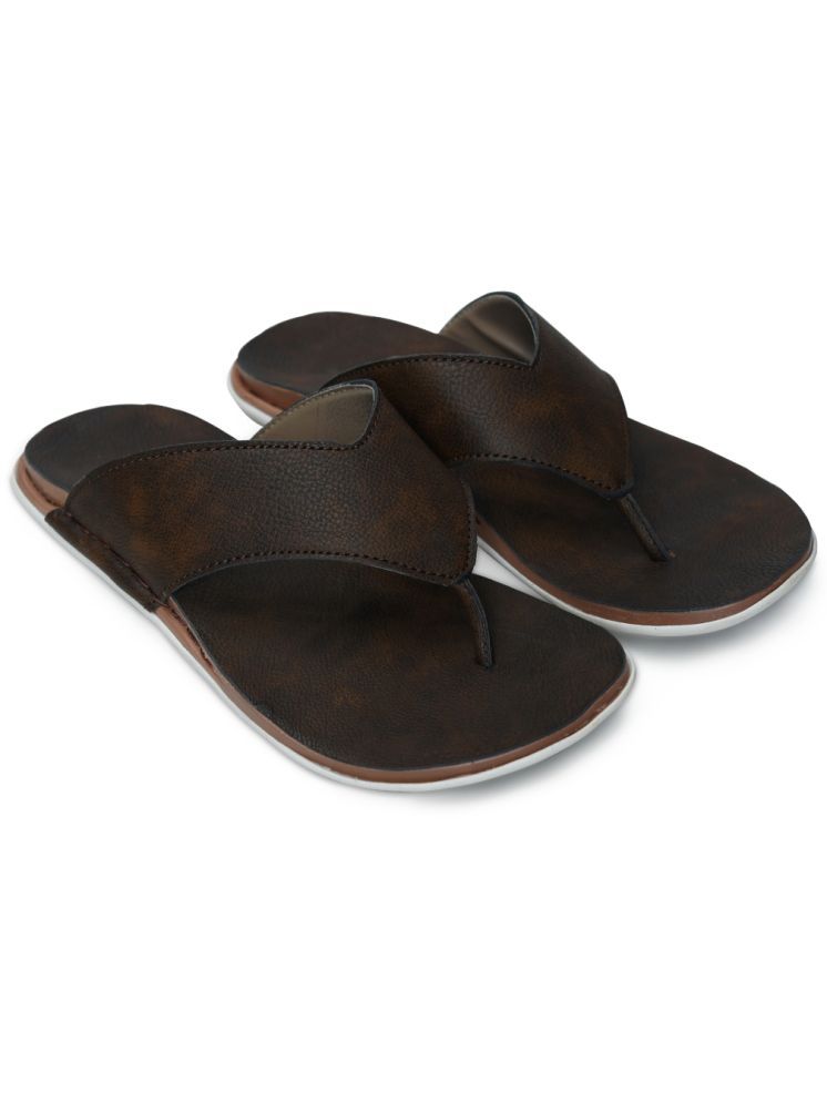     			STEPHORN Brown Men's Thong Flip Flop