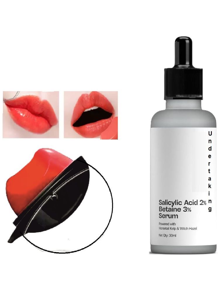     			Undertaking Betaini Face Serum 30ml & AppleDesign Red Lipstick Waterproof for Women & Girls Combo of 2