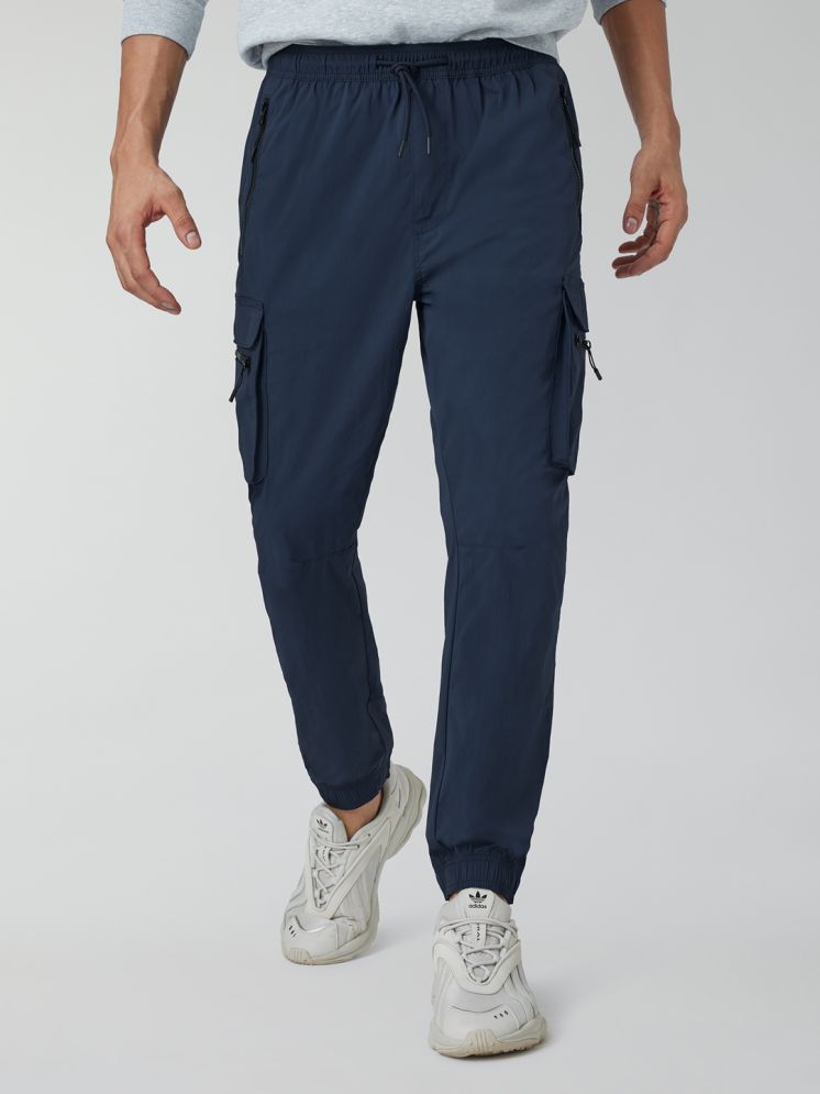     			XYXX Navy Nylon Men's Joggers ( Pack of 1 )