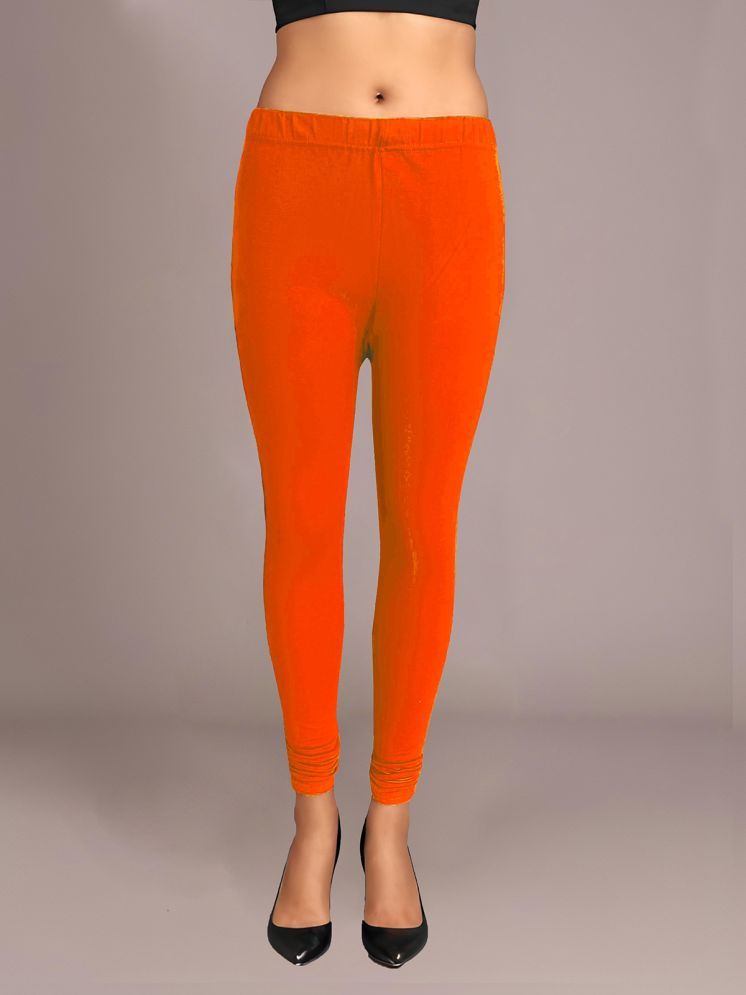     			Colorscube - Orange Cotton Women's Leggings ( Pack of 1 )