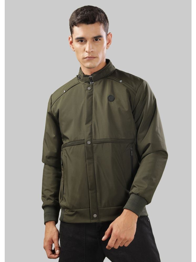     			Dollar Synthetic Men's Quilted & Bomber Jacket - Olive ( Pack of 1 )