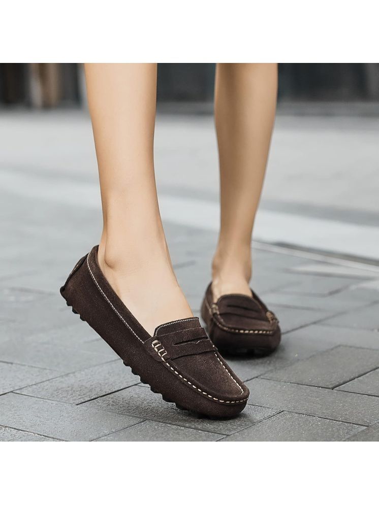     			FOGGY Brown Women's Loafers