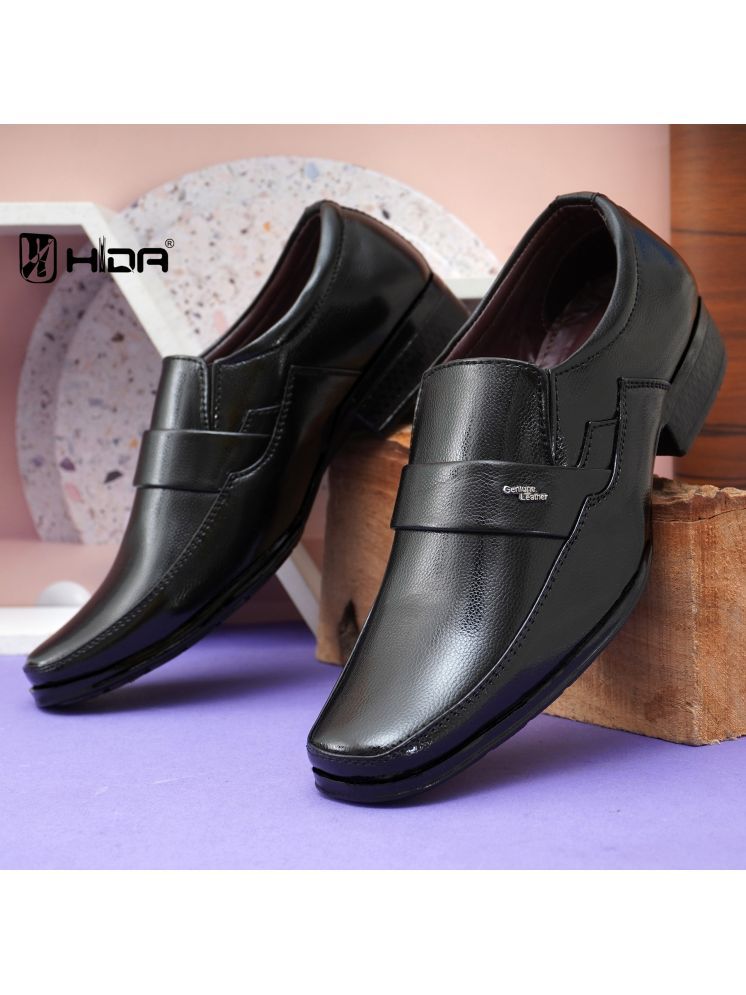     			Frencho Black Men's Mocassin Formal Shoes