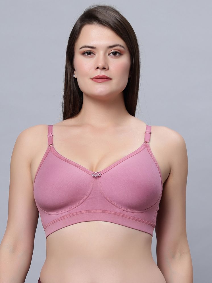     			IN CARE LINGERIE Cotton Blend Non Padded Women's Everyday Bra ( Pink ) ALPLVICTORIA_ONION