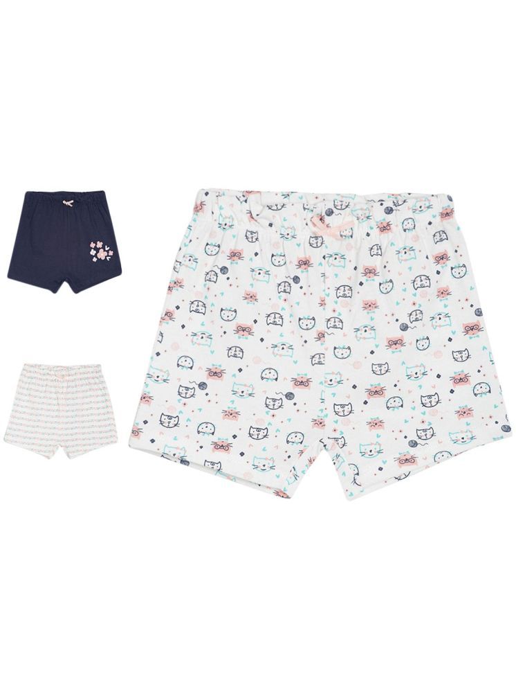     			Miniklub Baby Girls Pack Of 3 Shorts (Multi)