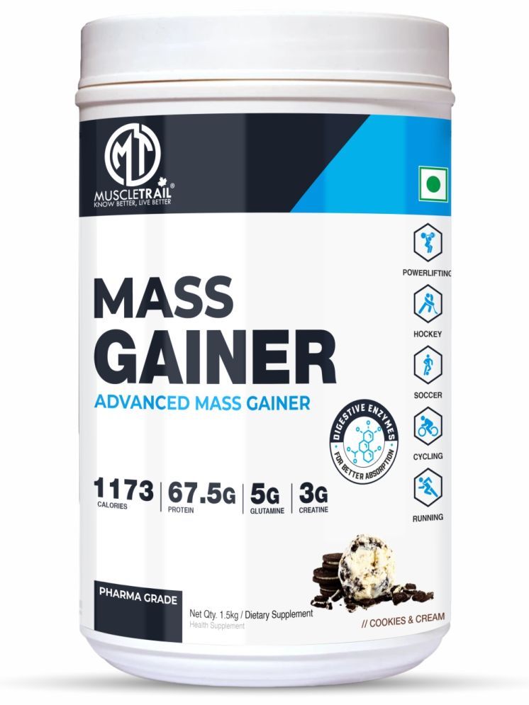     			Muscle Trail Cookies and Cream Mass Gainer ( Pack of 1 )