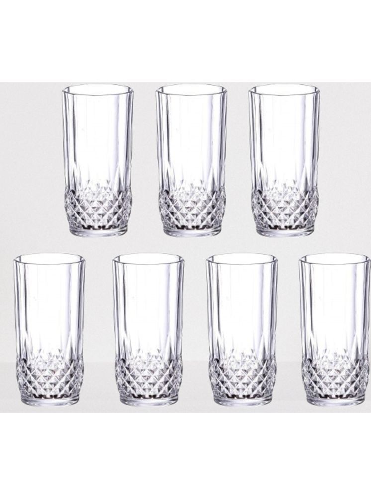     			Somil Party Glass/Beer Mug Glass Plain Water Glass 350 ml ( Pack of 7 ) Transparent